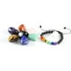 thumbnail image 3 of Nvzi Juego de 7 piedras de chakras naturales pulidas y pulidas con pulsera de 7 chakras de roca volcánica y cuarzo transparente para piedras preciosas de cristal, 3 of 5