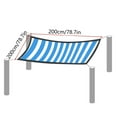 thumbnail image 3 of Sun Shade Sail 79" x 79" Rectangule Sunshade UV Block Sand Shade Cloth,Sunblock Shade Cloth for Patio Backyard Garden Lawn Outdoor Activities and Facility (Sky Blue), 3 of 8