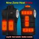 thumbnail image 2 of Chaleco calefactor eléctrico unisex Chaleco calefactable inteligente plegable para senderismo Esquí Ciclismo, 2 of 9