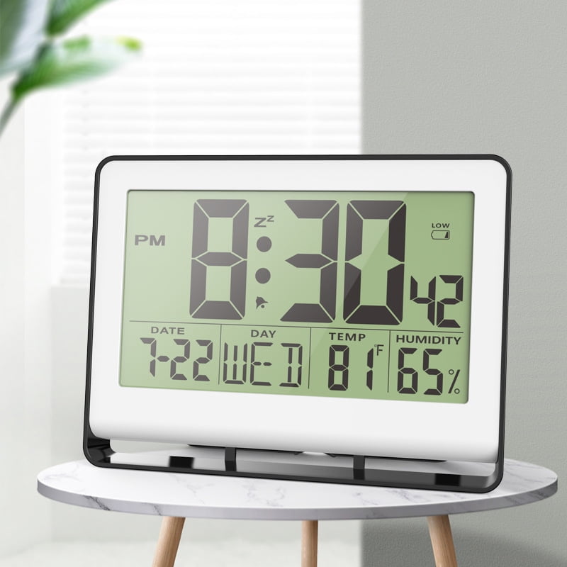 UMEXUS Digital Wall Clock Large Display with Temperature& Hygrometer ...