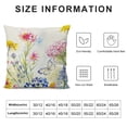 thumbnail image 5 of SHANXI  Spring Pillow Covers ,Floral Butterfly Decorations Seasonal Summer Farmhouse Pillow Case Decor for Sofa Couch  20x20in, 5 of 5