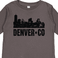 thumbnail image 4 of Inktastic Denver Colorado Skyline Grunge Boys or Girls Long Sleeve Toddler T-Shirt, 4 of 5
