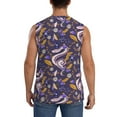 thumbnail image 4 of Fotbe Men's Snake And Floral Print Men's Sleeveless Muscle Tank Tops Casual T-Shirts for Gym Workout Beach-Large, 4 of 8