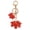 Red, variant on Kkkded Rhinestone Keychain Maple Leaf Pendant Keychain with Sparkling Rhinestones - for Car and Backpack