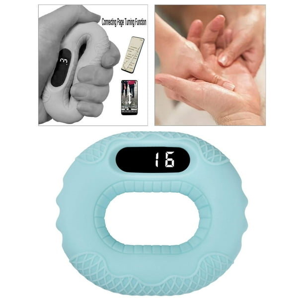 Ejercitador de Agarre de Mano Fortalecedor de Agarre de , Pantalla de Visualización, Fuerza de Agarre Flexible Ejercitador de Antebrazo de Agarre Verde