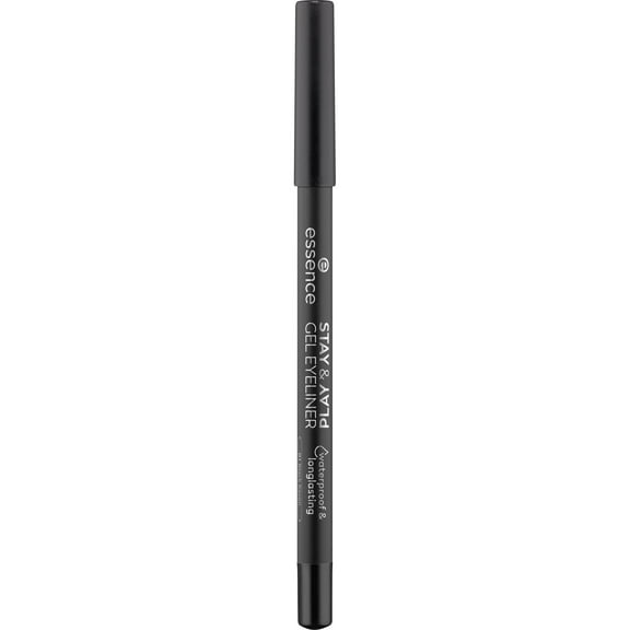 essence Stay & Play Gel Eyeliner Pencil, 01 Black Raven