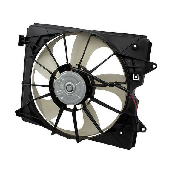 Left Radiator Fan Assembly - Compatible with 2011 - 2017 Honda Odyssey Mini Passenger Van 4-Door 3.5L V6 Naturally Aspirated SOHC GAS 2012 2013 2014 2015 2016