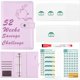 thumbnail image 1 of Carpeta de DesafíOs de Ahorro de Dinero de 52 Semanas con Libro de DesafíOs de Ahorro, Sobres en Efectivo para Planificador de Presupuesto Financiero, PúRpura, 1 of 5