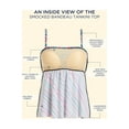 thumbnail image 4 of Swimsuits for All Women's Smocked Bandeau Tankini Top, 4 of 4