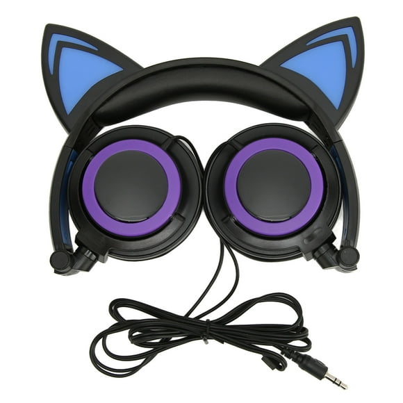 Kids Cartoon Headphone,Cat Ear Wired Headphone Cute Kids Headset Cat Ear Wired Headphone Rapid Response
