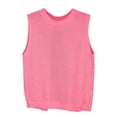 thumbnail image 4 of WAYUTE Tank Tops for Women Backless Tie Up Solid Color Sweater Vest Sleeveless Crewneck Knit Crochet Breathable Crop Tops, 4 of 6