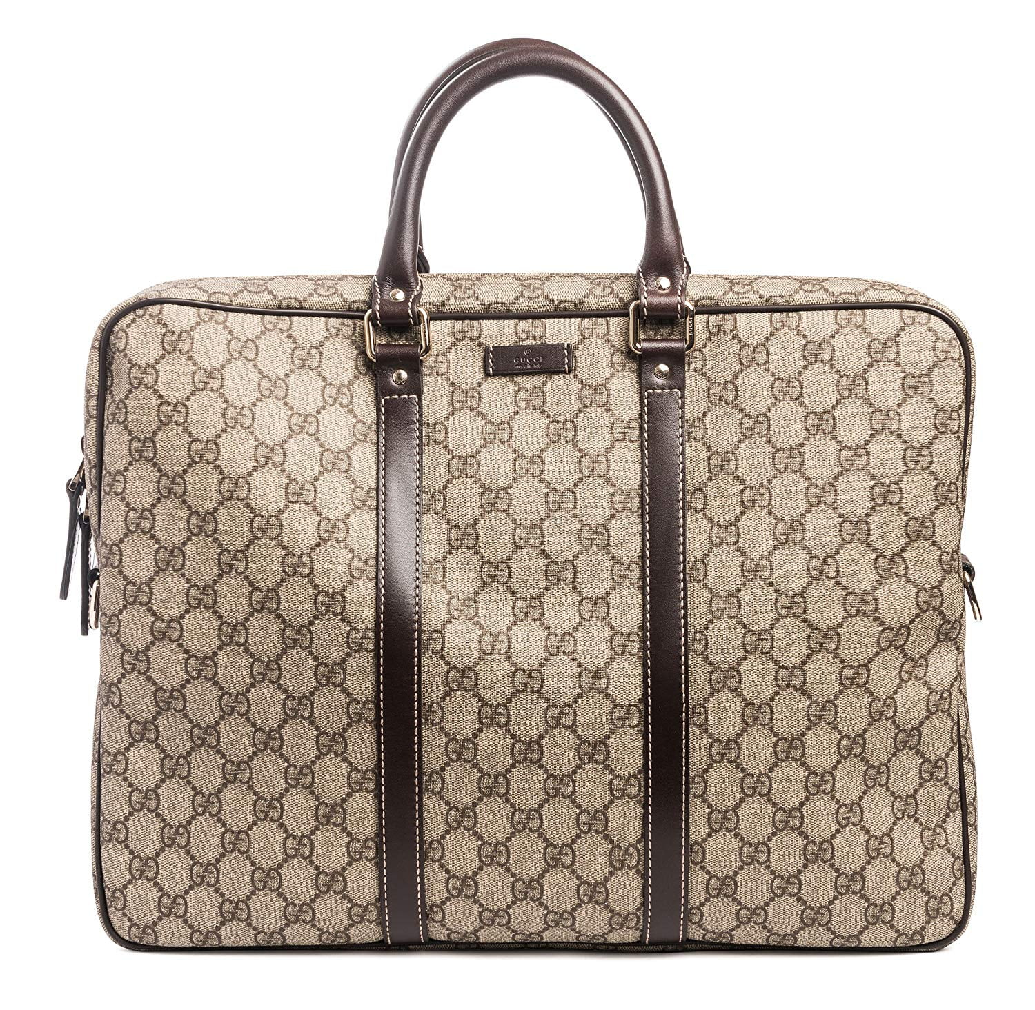 Gucci - Gucci Flight bag Supreme GG Canvas Beige Ebony Brown Messenger Bag New - 0 ...