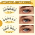 thumbnail image 3 of Kit de racimos de pestañas Leefrei LF04 D Curl 10-18 mm con accesorios, 3 of 7