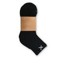 thumbnail image 2 of ODD SOX Basix Black Quarter Socks, Men Women, Athletic, Lightweight, 3 Pack, 2 of 2