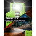thumbnail image 3 of 150W Power Inverter Generator Fit for Ryobi 18V Lithium Battery, DC 18V to AC 110V-120V Portable Power Station, with 2 USB & AC Outlet & 200LM LED Light Modified Sine Wave Power Inverter, 3 of 6