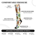 thumbnail image 3 of Lsque Beautiful African Womens Pattern Sport Compression Socks for Men & Women 15-20 mmHg Knee High Nurse Pregnant Running Medical and Travel Athletic, 3 of 6