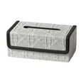 thumbnail image 3 of Elodie PU Leather Tissue Box Cover Paper Tissue Box Holder Multipurpose Tissue Case Coffee Edge, 3 of 8