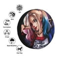 thumbnail image 4 of Harley Quinn Comic Spare Tire Cover Waterproof Dust-Proof Universal Wheel Tire Cover Protector Accessories 14" 15" 16" 17", 4 of 7