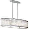 thumbnail image 1 of 7 Light Oval Pendant with Crystal Rods,Satin Chrome, 1 of 1