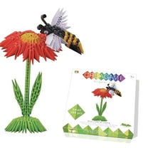 Creagami Bee Origami Set - 3D Modular Paper Sculpture Kit with 289 Pieces for Ages 7 - Adult