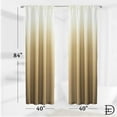 thumbnail image 6 of Dainty Home Ombre Darkening Curtains in Gold - for Bedroom and Living Room - Elevate your Space with this Set of 2 Light-Filtering Drapes, with Rod Pocket Header- 40"W x 84"L - Machine Washable, 6 of 7