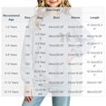 thumbnail image 3 of Fall Hoodless Sweatshirts for Girl Loose Leopard Bow Printed Long Sleeve Crew Neck Solid Color Fashion Casual Pullover Tops Gray 01 1-2 Years, 3 of 7