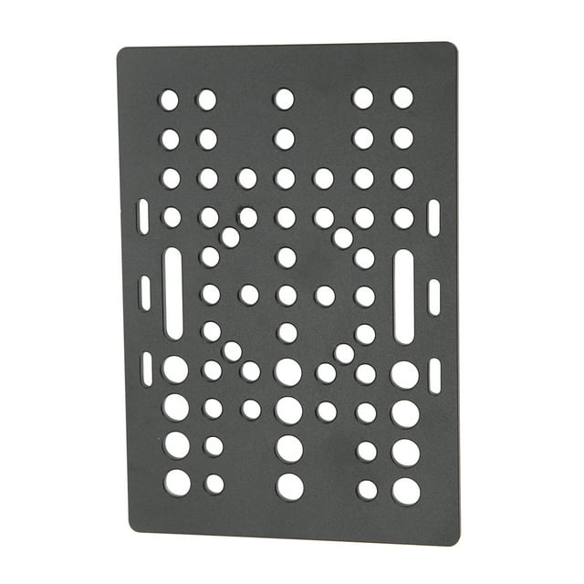 Placa de Pórtico Jadeshay de Aluminio Color Negro Universal 20 mm-80 mm
