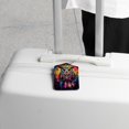 thumbnail image 4 of PhooArto 2 PCS Luggage Tag for Suitcase Bag Tags for Backpacks Baggage Handbag School Instrument Tag Label, Color Owl Dream Catcher Galaxy, 4 of 5