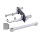 thumbnail image 2 of Soporte de servo de metal resistente con varilla de enlace de dirección para piezas de coche de control remoto Axial SCX10 II 90046 1/10 Plata perfke RC CAR SERVO MOUNTE, 2 of 7