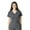 Pewter, variant on Wink Aero Women's Flex Back V-Neck Scrub Top, Black, L