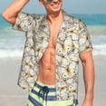 thumbnail image 5 of Lsque Different Butterflys pattern Hawaiian Shirt for Men, Unisex Summer Beach Casual Short Sleeve Button Down Shirts-Medium, 5 of 9