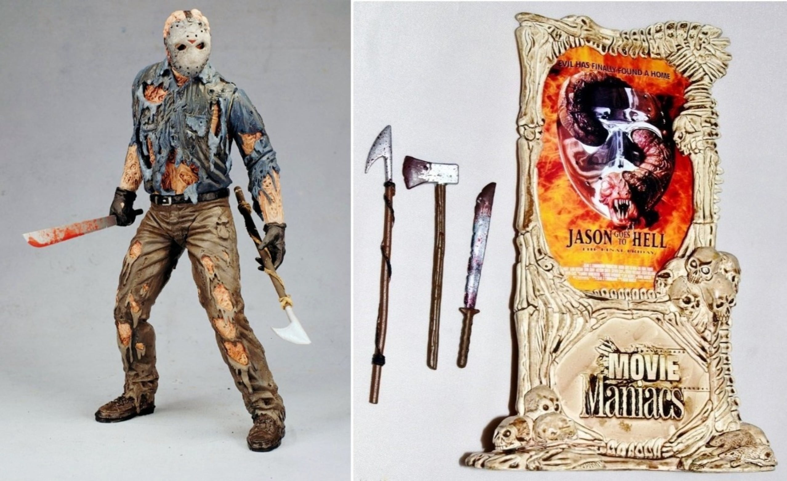 New 1998 McFarlane Toys Movie Maniacs Jason Voorhees Friday the 13th Figure