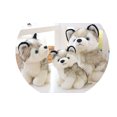 thumbnail image 3 of Husky Animal de peluche Cachorro Juguetes de peluche Perro Realista Suave Abrazo Regalos adorables para niños pequeños en cumpleaños Festivales de Navidad, 12 '' Sailing  Electrónica, 3 of 6