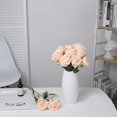 thumbnail image 5 of Artificial Silk Rose Flower Single Stem Lifelike Fake Rose for Wedding Bouquet Flower Arrangements Home Party Centrepiece Decoration, 10 Pieces (Champagne), 5 of 5