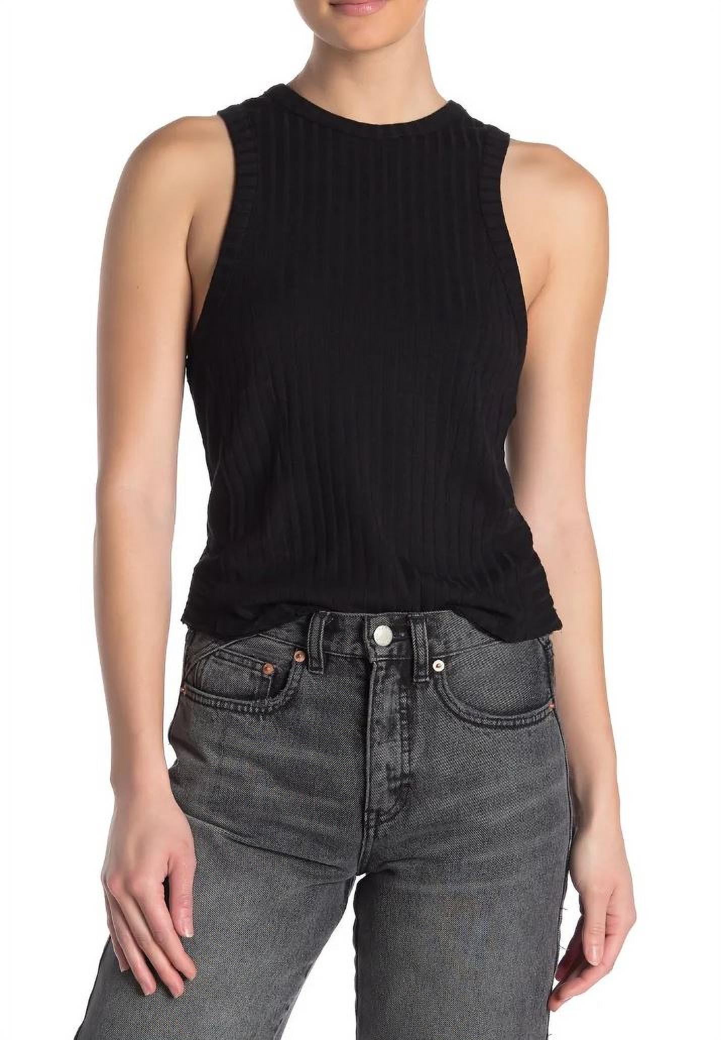 Free People Womens Knit Tank Top Check 
