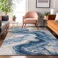 thumbnail image 7 of Addison Rugs Mayfield Premium Machine Washable Transitional Abstract Navy Rectangle Rug, 8' x 10', 7 of 7