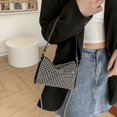thumbnail image 4 of Fashion Shining Chain Rhinestone Crossbody Bags Shoulder Bags Handbags Storage Totes SILVER, 4 of 8