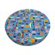 thumbnail image 1 of Balery Cute Flat Fish Fundas de asiento para taburete de bar redondo de tela de terciopelo ajustables que protegen de arañazos y manchas para sillas de 14 a 17 pulgadas.-14 inch, 1 of 7