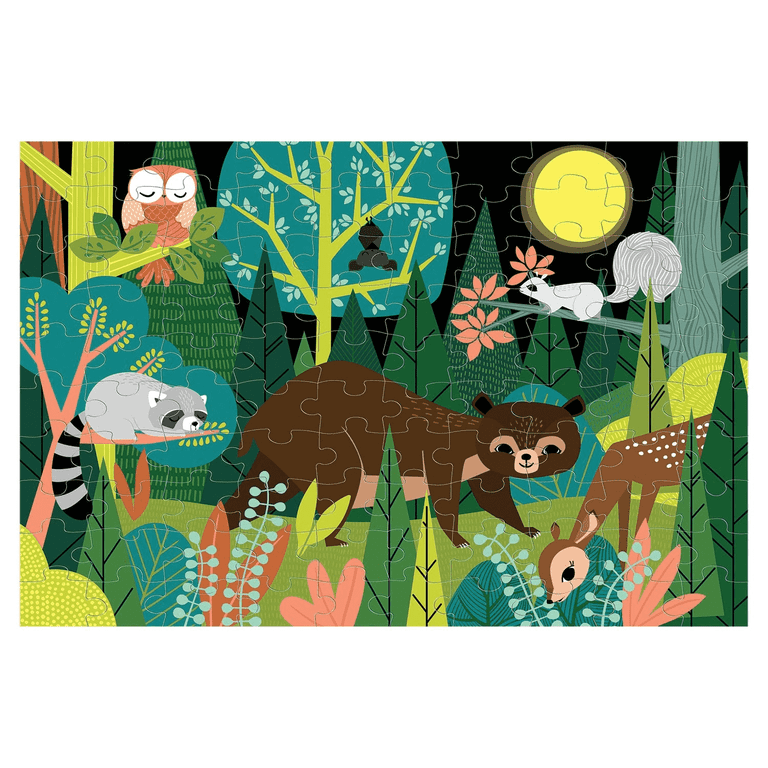 Mudpuppy - In The Forest Glow In The Dark Puzzle - Walmart.com