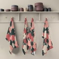 thumbnail image 5 of Dreamtimes Soft Absorbent Reusable Kitchen Towels, Set of 4|28x18 in, Peony Rose Dining Kitchen Living Room Tea Towels Dish Towels Decorative Towels, 5 of 7