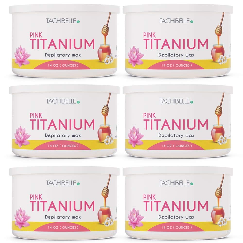 Tachibelle Liposoluble Depilatory Wax Pink Titanium 14 Oz