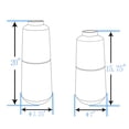 thumbnail image 5 of LuxenHome Set of 2 Distressed Gold and Gray Metal Bottle Vases, 5 of 9