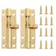 thumbnail image 1 of 4 piezas de hebillas prácticas para puertas, ventanas y madera con pernos de cobre (2 pulgadas y 23 de ancho), 1 of 6
