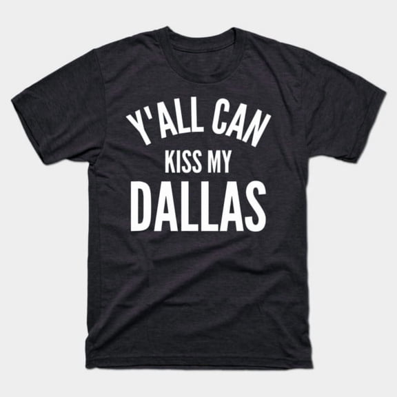Kiss Dallas Shirt, Texas Map Graphic Tee, Southerner Pride T-Shirt, Funny Texas Shirt