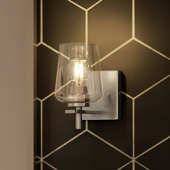 Luxury New Traditional Wall Sconce, 8.5H x 5W, with Contemporary Style, Brushed Nickel, UHP4200 by Urban Ambiance