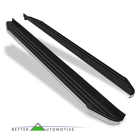 BETTER AUTOMOTIVE Side Steps Running Boards Fit 2019 Toyota Rav4 SUV 5.5” Aluminum Black Side Bars Step Rails Nerf