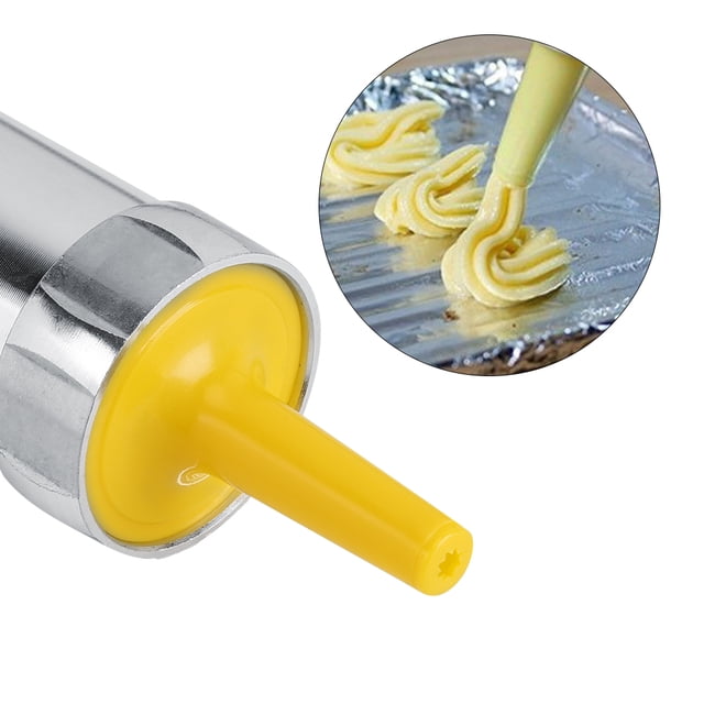 POCREATION Non-Toxic Cake Decorating Tools, Cookie Press Kit, For Cake Homemade Cookies