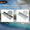 thumbnail image 2 of Standard Fiberglass Screen Mesh Roll Kit - 84 in x 100 ft - Window, Patio, Pool, Sliding Door, 2 of 7