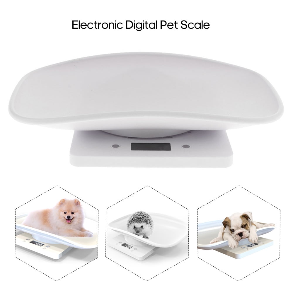 Jadeshay Pet Weight Scale-10kg/1g Digital Small Pet Weight Scale for Cats Dogs Measure Tool Electronic Kitchen Scale
