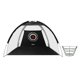 thumbnail image 1 of Red de práctica de golf kusrkot portátil objetivo de conducción plegable Metal negro, 1 of 8